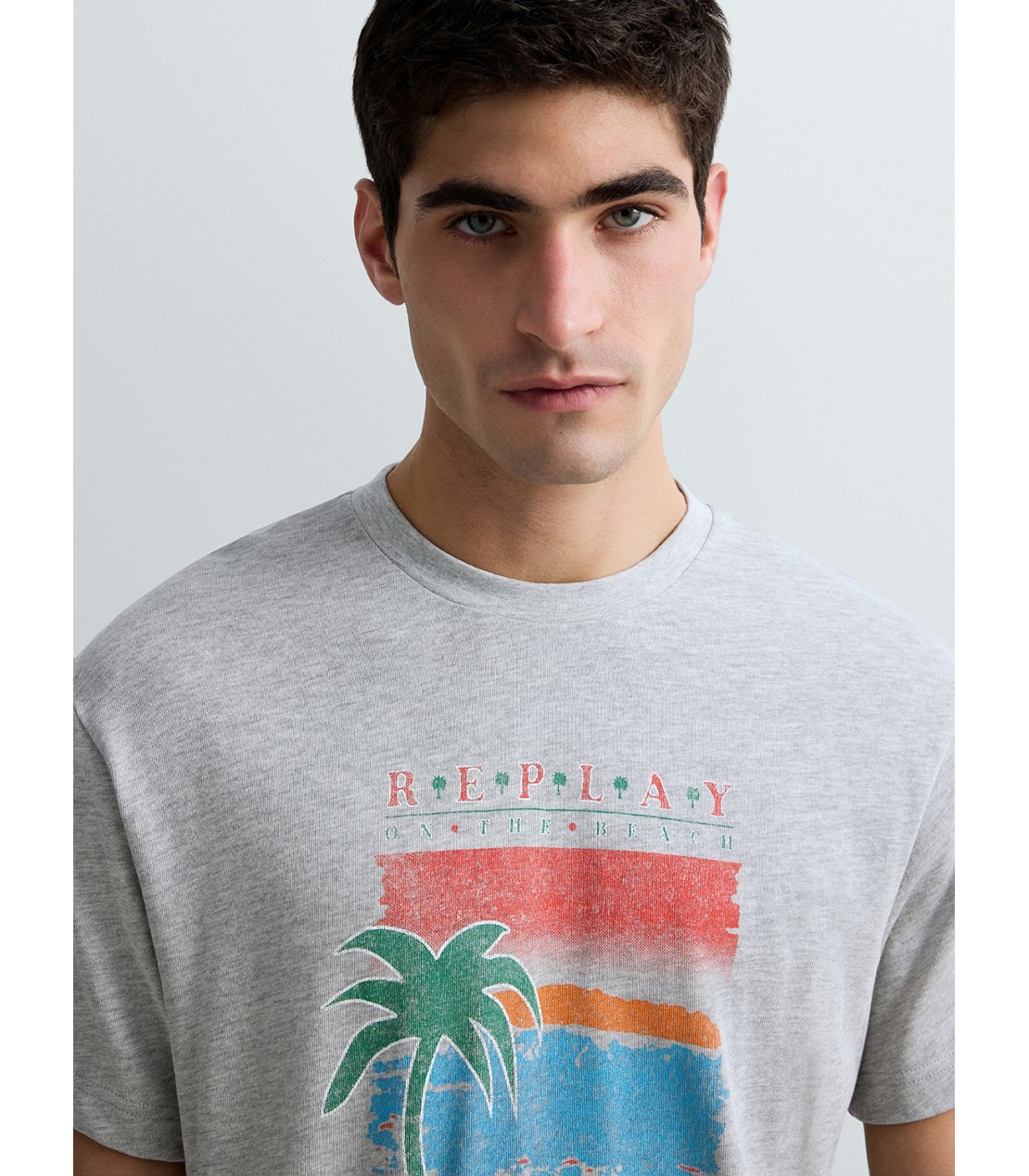 コットンジャージCALIFORNIA Tシャツ 詳細画像 グレーメランジ 6